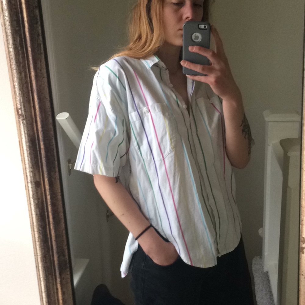 Candy Striped Button Down - image 3